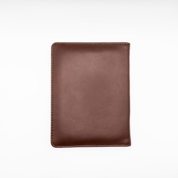 valódi bőr útlevél tok sim tartóval, barna