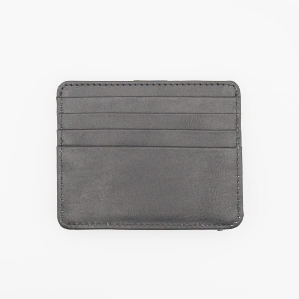 nagyméretű, sok rekeszes valódi bőr kártyatartó, fekete