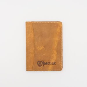 mini bőr pénztárca, barna minimál design valódi bőr pénztárca, barna