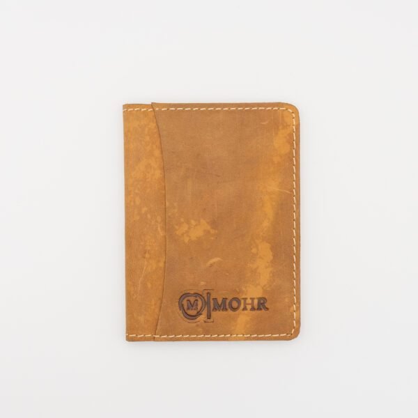 minimál design valódi bőr pénztárca, barna