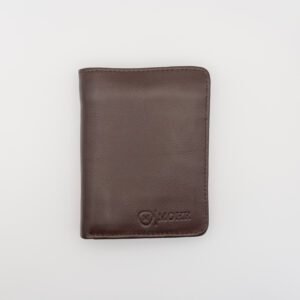 sok zsebes valódi bőr pénztárca, barna