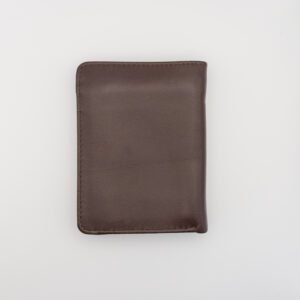 sok zsebes valódi bőr pénztárca, barna