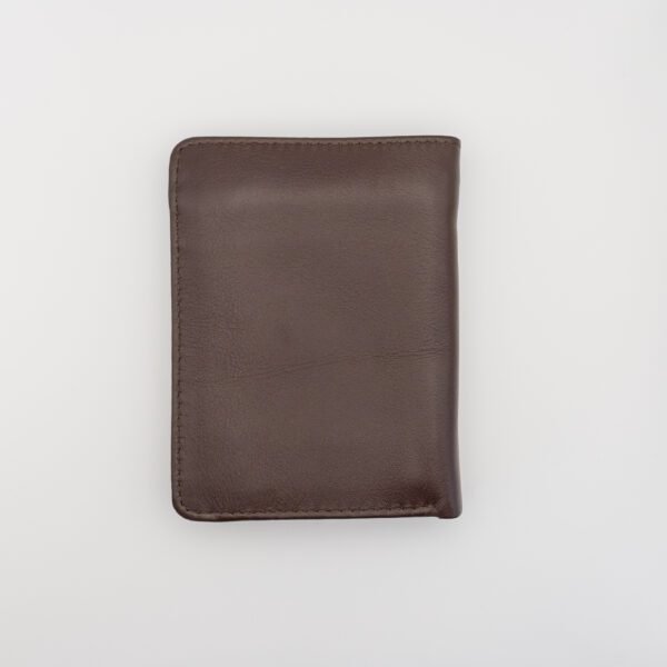 sok zsebes valódi bőr pénztárca, barna