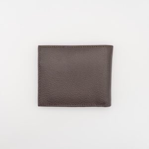 kihajtható valódi bőr pénztárca, barna