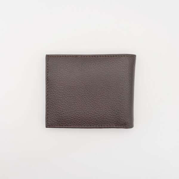 kihajtható valódi bőr pénztárca, barna