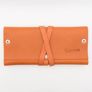 valódi bőr összehajtható ékszertartó, barna