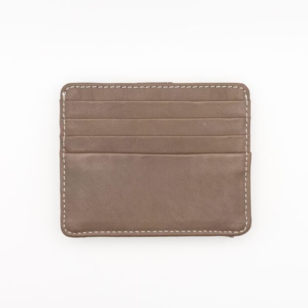 valódi bőr kártyatartó, sok rekeszes, barna
