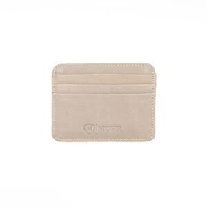 valódi bőr kártyatartó, világosbarna