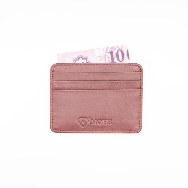 valódi bőr kártyatartó, vörösbarna