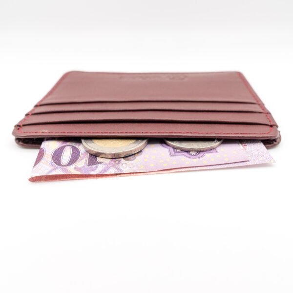 vörösesbarna bőr kártyatartó valódi bőr kártyatartó, vörösbarna