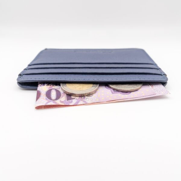 valódi bőr kártyatartó, kék