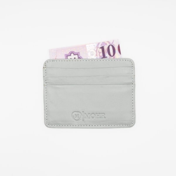 valódi bőr kártyatartó, szürke