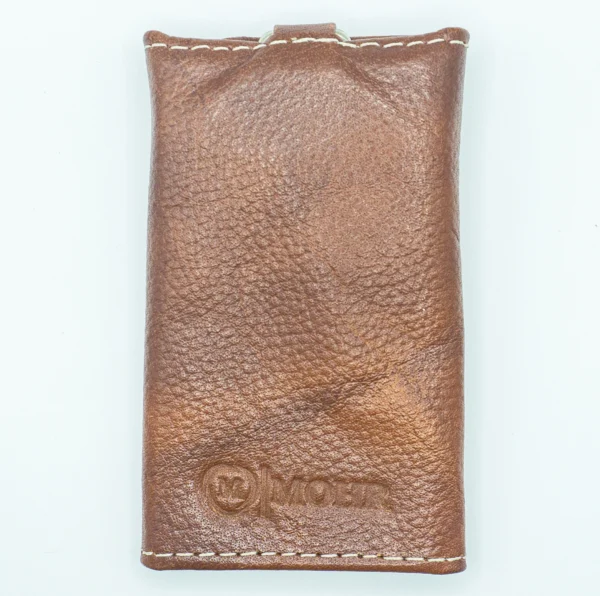 összehajtható kulcstartó bőrből, barna