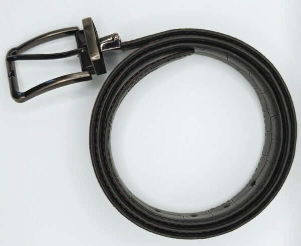 smooth double belt br bl 7 Valódi bőr kétoldalas öv "Roma"